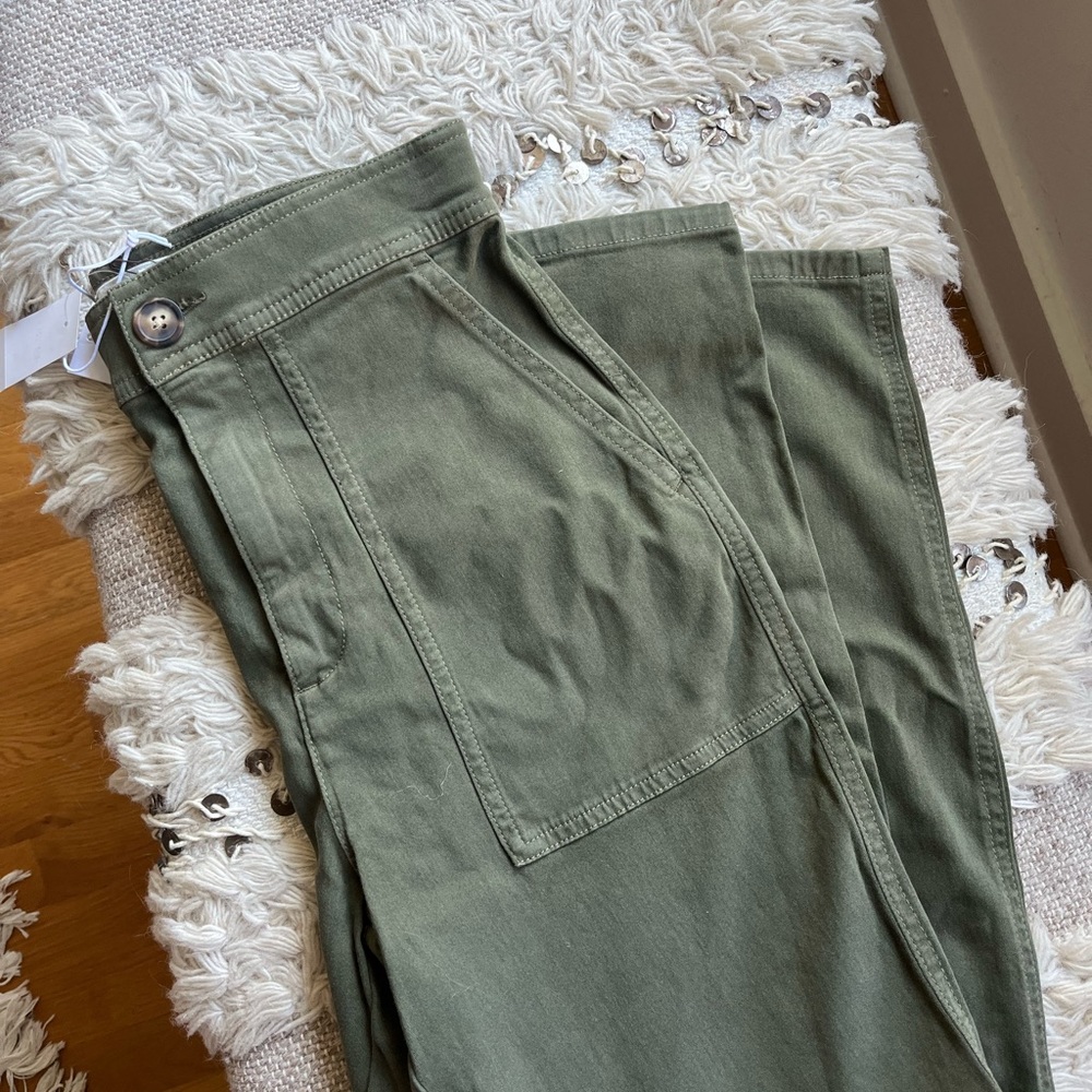 Lou and Grey Miguel Skinny Pant, Olive Green